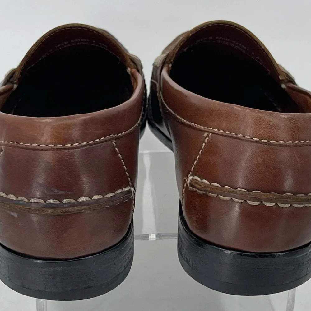 Cole Haan Bowman Penny Loafer Slip On Saddle‎ Tan Brown Men’s 10.5 D C01251 - Picture 6 of 9